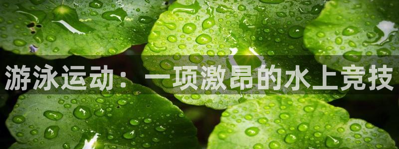 必发集团官网|游泳运动：一项激昂的水上竞技